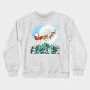 Santa’s Night to Ride Crewneck Sweatshirt